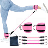 Resistance Band Set Workout Exercise Equipments Ankle Straps Fitness Yoga Elastic Fitness Bands for Home Gym Man and Woman Sport