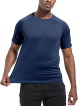 1, 3, 5 or 7 Pack Men'S Workout Running Shirts, Dry Fit Moisture Wicking T-Shirt, Gym Athletic Short Sleeve Tee Shirts