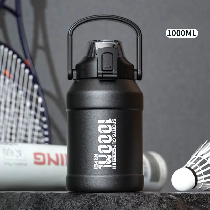 2L Thermal Water Bottle Insulated Mug Vacuum Tea Water Bottle Stainless Steel Coffee Bottle Portable Fitness Water Bottle