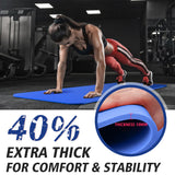 Thick Gym Exercise Mat Yoga Mat Pilates Workout Pad Non Slip Home Class Fitness