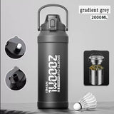 2L Thermal Water Bottle Insulated Mug Vacuum Tea Water Bottle Stainless Steel Coffee Bottle Portable Fitness Water Bottle