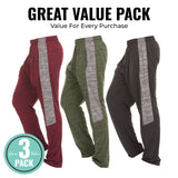 Dri-Fit Pant 3 Pack-Moisture Wicking, High Performance, Comfy Spandex-Poly Blend (Up to Size 3XL)