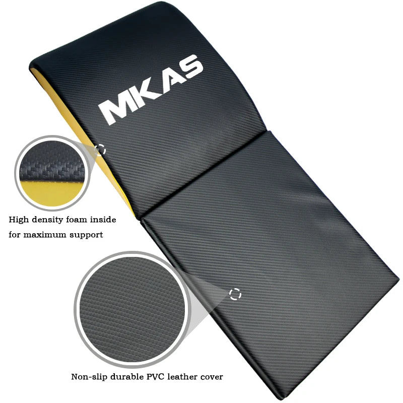 AB Exercise Mat with Tailbone Protector Sit up Pad Abdominal Core Trainer Mat Full Range of Motion Ab Workouts Fitness Equipment