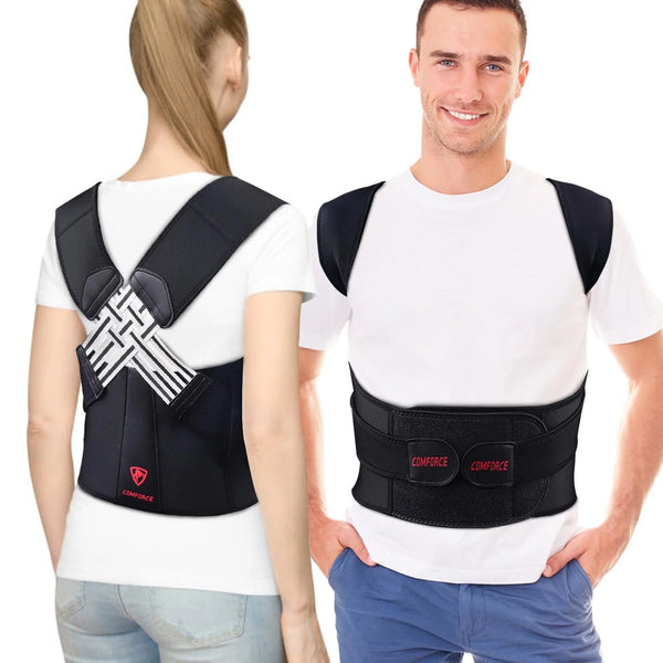 Back Brace Posture Corrector for Women and Men with Spine Vertical Alignment System, Breathable Back Support Posture Corrector for Lower Back Pain Relief-Scoliosis(Waist:28In-33In)
