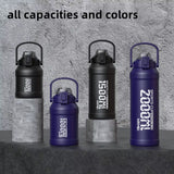 2L Thermal Water Bottle Insulated Mug Vacuum Tea Water Bottle Stainless Steel Coffee Bottle Portable Fitness Water Bottle