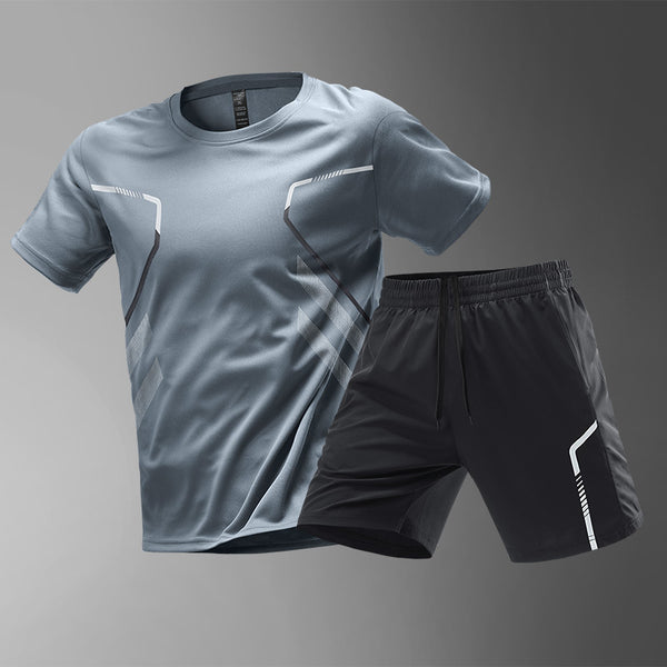 Men'S T-Shirts Sports Running T-Shirt Color Block Men Quick-Drying Breathable Short Sleeve round Neck Active Tee Outdoor Workout