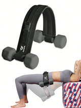 Kasifei 1Pc Black 10Cm Widened Hip Thrust Belt with Hip Pad, for Glute Bridge Exercise, Dumbbell/Kettlebell Squat, Lunge and Reverse Squat Gym Accessories, Sport, Gym, Home Exercise, Sport Accessories, Gym Accessories, Crossfit Accessories