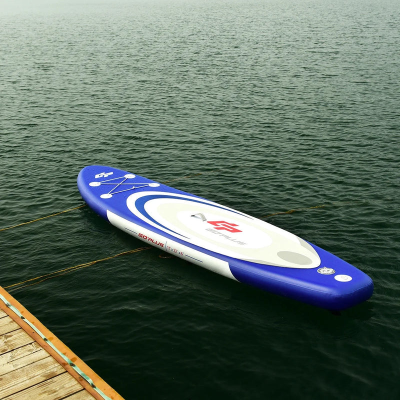 Goplus 11' Inflatable Stand up Paddle Board Surfboard SUP W/ Bag Adjustable Paddle Fin