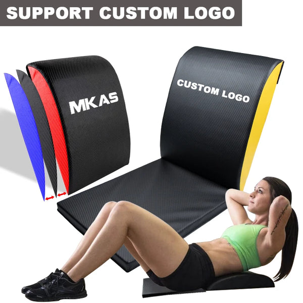 AB Exercise Mat with Tailbone Protector Sit up Pad Abdominal Core Trainer Mat Full Range of Motion Ab Workouts Fitness Equipment
