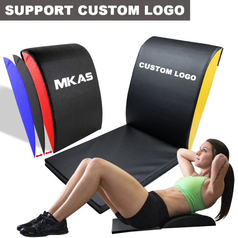 AB Exercise Mat with Tailbone Protector Sit up Pad Abdominal Core Trainer Mat Full Range of Motion Ab Workouts Fitness Equipment