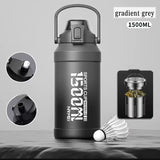 2L Thermal Water Bottle Insulated Mug Vacuum Tea Water Bottle Stainless Steel Coffee Bottle Portable Fitness Water Bottle