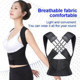 Back Brace Posture Corrector for Men and Women, Adjustable Posture Back Brace for Upper and Lower Back Pain Relief, Muscle Memory Support Straightener