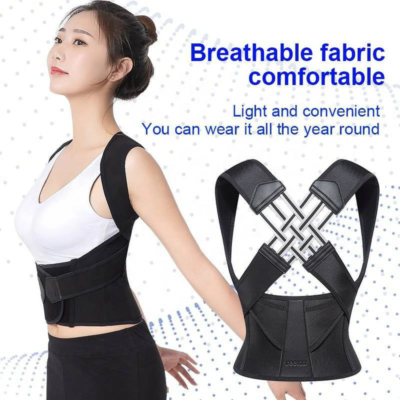 Back Brace Posture Corrector for Men and Women, Adjustable Posture Back Brace for Upper and Lower Back Pain Relief, Muscle Memory Support Straightener