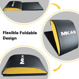 AB Exercise Mat with Tailbone Protector Sit up Pad Abdominal Core Trainer Mat Full Range of Motion Ab Workouts Fitness Equipment