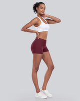 High Waisted Spandex Biker Shorts, Workout Booty Soft Yoga Shorts for Women