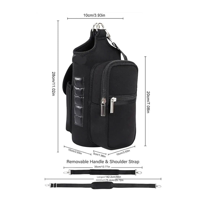 Gym Magnetic Bag Water Bottle Holder Gym Magnetic Sling Bag for Men & Women