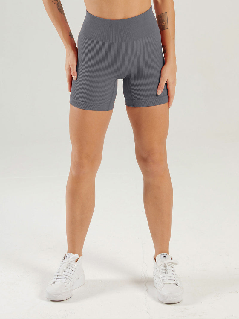Yoga Shorts Ribbed Seamless Workout High Waist Athletic Leggings Suitable for Yoga Fitness, Workout Shorts Yoga Seamless Ribbed High Waisted Spandex Booty Biker Shorts